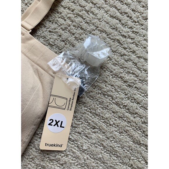 Truekind Bandeau Convertible Strapless Wireless Seamless Bra Sz 2XL NEW - Picture 5 of 9